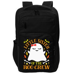 Little Sister Boo Crew Ghost Matching Family Halloween Impact Tech Backpack