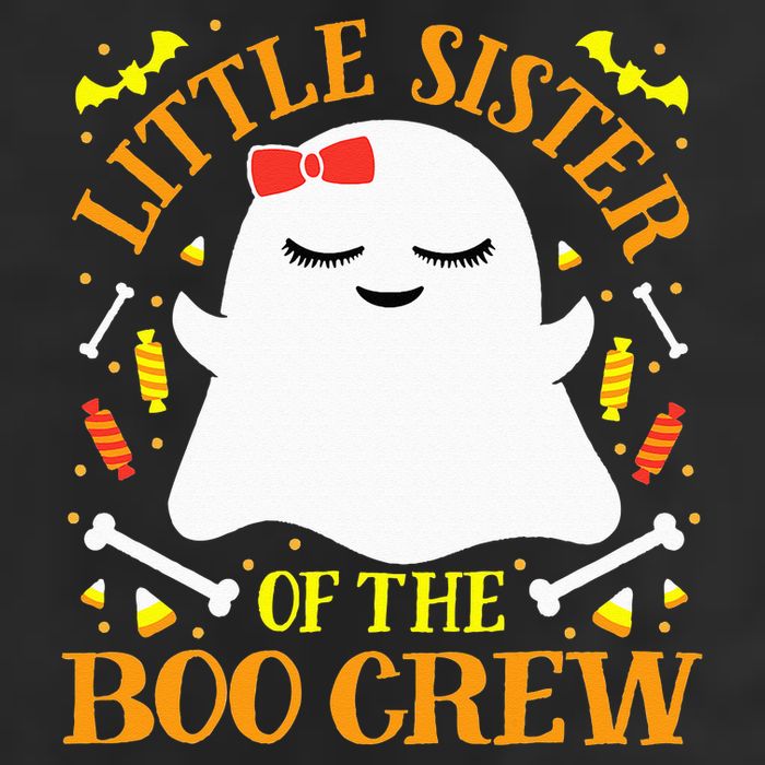 Little Sister Boo Crew Ghost Matching Family Halloween 11oz C Handle Ceramic Mug