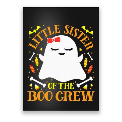 Little Sister Boo Crew Ghost Matching Family Halloween Poster