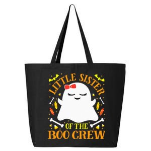 Little Sister Boo Crew Ghost Matching Family Halloween 25L Jumbo Tote