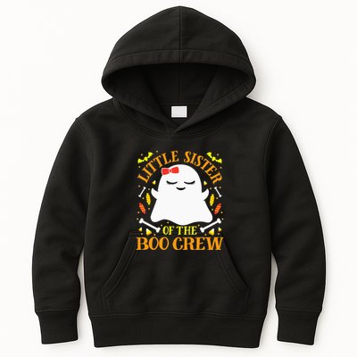 Little Sister Boo Crew Ghost Matching Family Halloween Kids Hoodie