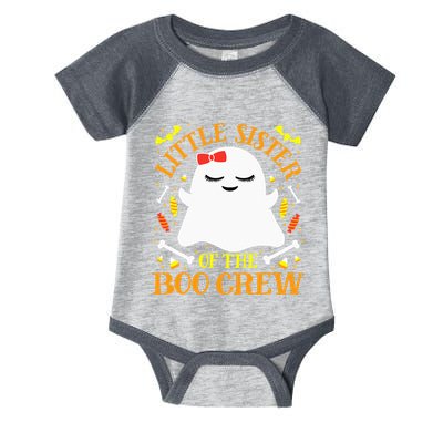 Little Sister Boo Crew Ghost Matching Family Halloween Infant Baby Jersey Bodysuit