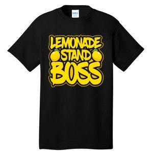 Lemonade Stand Boss Lemon Juice Boy Girl Kids Lemonade Stand Tall T-Shirt