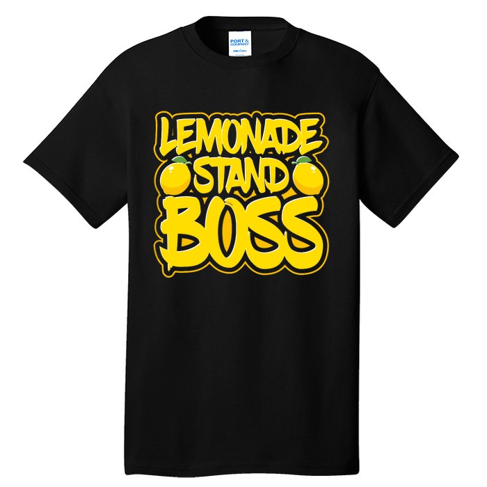 Lemonade Stand Boss Lemon Juice Boy Girl Kids Lemonade Stand Tall T-Shirt