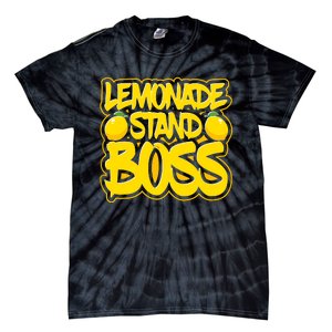 Lemonade Stand Boss Lemon Juice Boy Girl Kids Lemonade Stand Tie-Dye T-Shirt