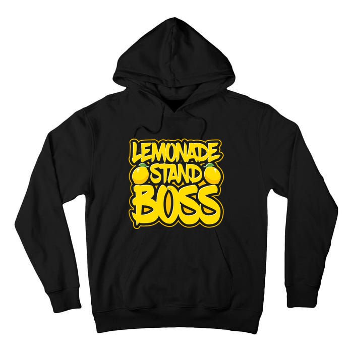 Lemonade Stand Boss Lemon Juice Boy Girl Kids Lemonade Stand Tall Hoodie