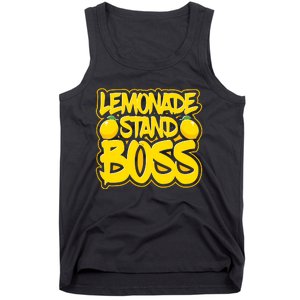 Lemonade Stand Boss Lemon Juice Boy Girl Kids Lemonade Stand Tank Top