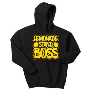 Lemonade Stand Boss Lemon Juice Boy Girl Kids Lemonade Stand Kids Hoodie