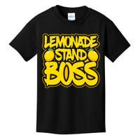 Lemonade Stand Boss Lemon Juice Boy Girl Kids Lemonade Stand Kids T-Shirt