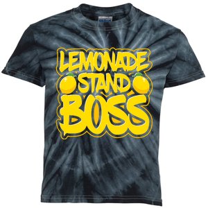 Lemonade Stand Boss Lemon Juice Boy Girl Kids Lemonade Stand Kids Tie-Dye T-Shirt