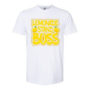 Lemonade Stand Boss Lemon Juice Boy Girl Kids Lemonade Stand Softstyle CVC T-Shirt