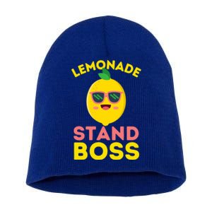 Lemonade Stand Boss Lemon Juice Gift Summer Drink Short Acrylic Beanie