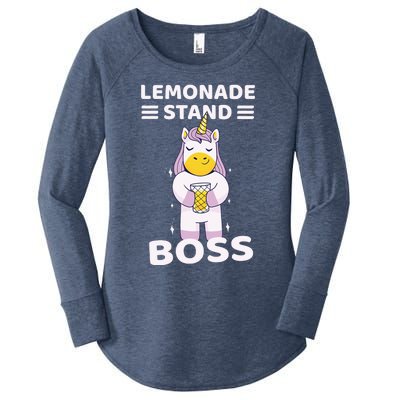 Lemonade Stand Boss Unicorn Girl Women's Perfect Tri Tunic Long Sleeve Shirt