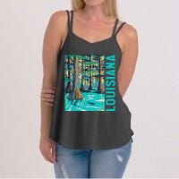 Louisiana Swamp Bald Cypress Tree Louisiana Travel Souvenir Women's Strappy Tank