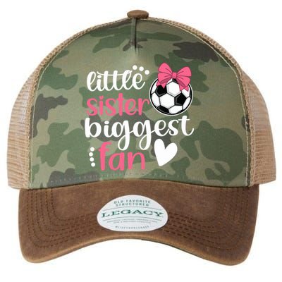 Little Sister Biggest Fan | Soccer Sister Soccer Sis Legacy Tie Dye Trucker Hat