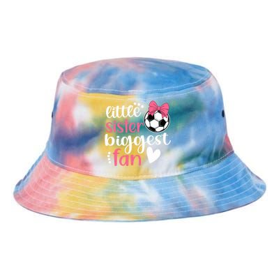 Little Sister Biggest Fan | Soccer Sister Soccer Sis Tie Dye Newport Bucket Hat