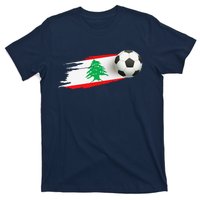 Lebanon Soccer Ball Lebanon Flag Jersey Lebanon Football T-Shirt