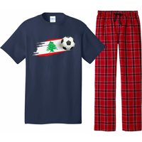 Lebanon Soccer Ball Lebanon Flag Jersey Lebanon Football Pajama Set