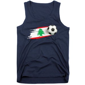 Lebanon Soccer Ball Lebanon Flag Jersey Lebanon Football Tank Top