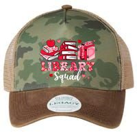 Library Squad Book Leopard Hearts Librarian Valentines Day Legacy Tie Dye Trucker Hat