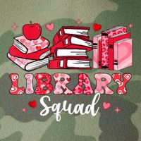 Library Squad Book Leopard Hearts Librarian Valentines Day Legacy Tie Dye Trucker Hat