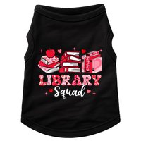 Library Squad Book Leopard Hearts Librarian Valentines Day Doggie Tank