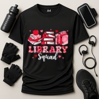 Library Squad Book Leopard Hearts Librarian Valentines Day Performance Shirt