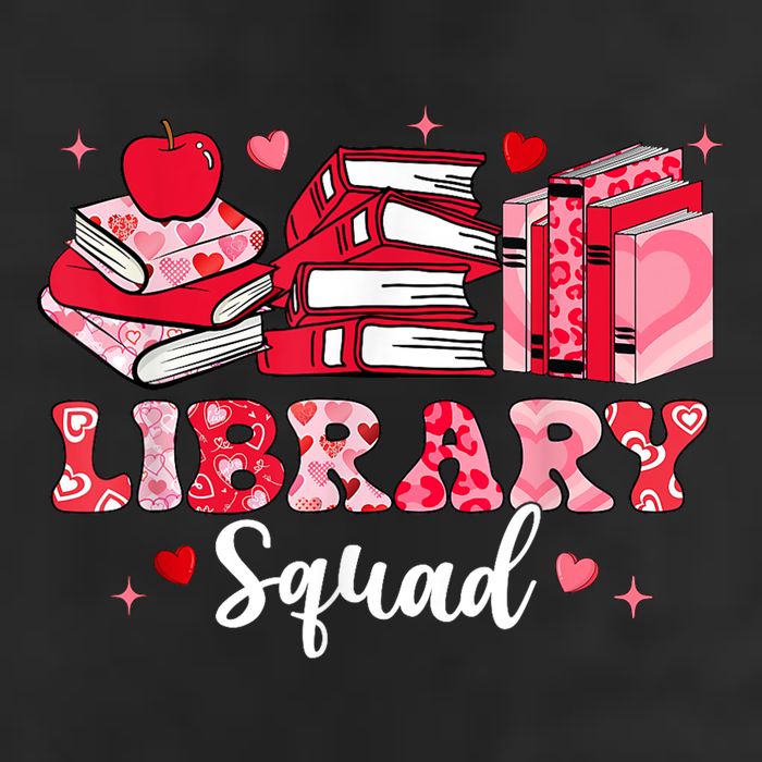 Library Squad Book Leopard Hearts Librarian Valentines Day Microfiber Hand Towel