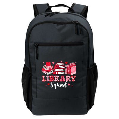 Library Squad Book Leopard Hearts Librarian Valentines Day Backpack