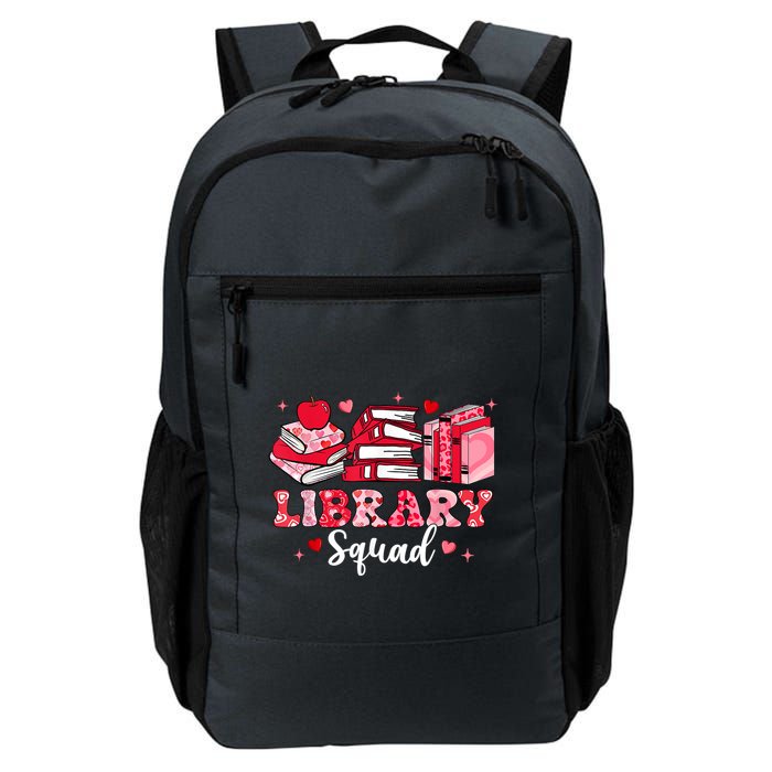 Library Squad Book Leopard Hearts Librarian Valentines Day Backpack