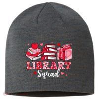 Library Squad Book Leopard Hearts Librarian Valentines Day Sustainable Beanie