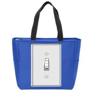 Light Switch & Bulb Halloween Matching Couple Zip Tote Bag