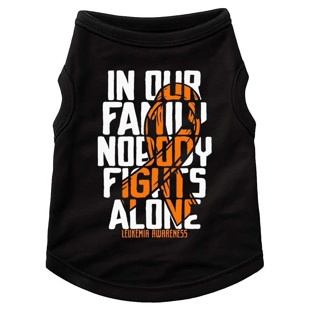 Leukemia Support Blood Cancer Tee Family Leukemia Awareness Doggie Tank