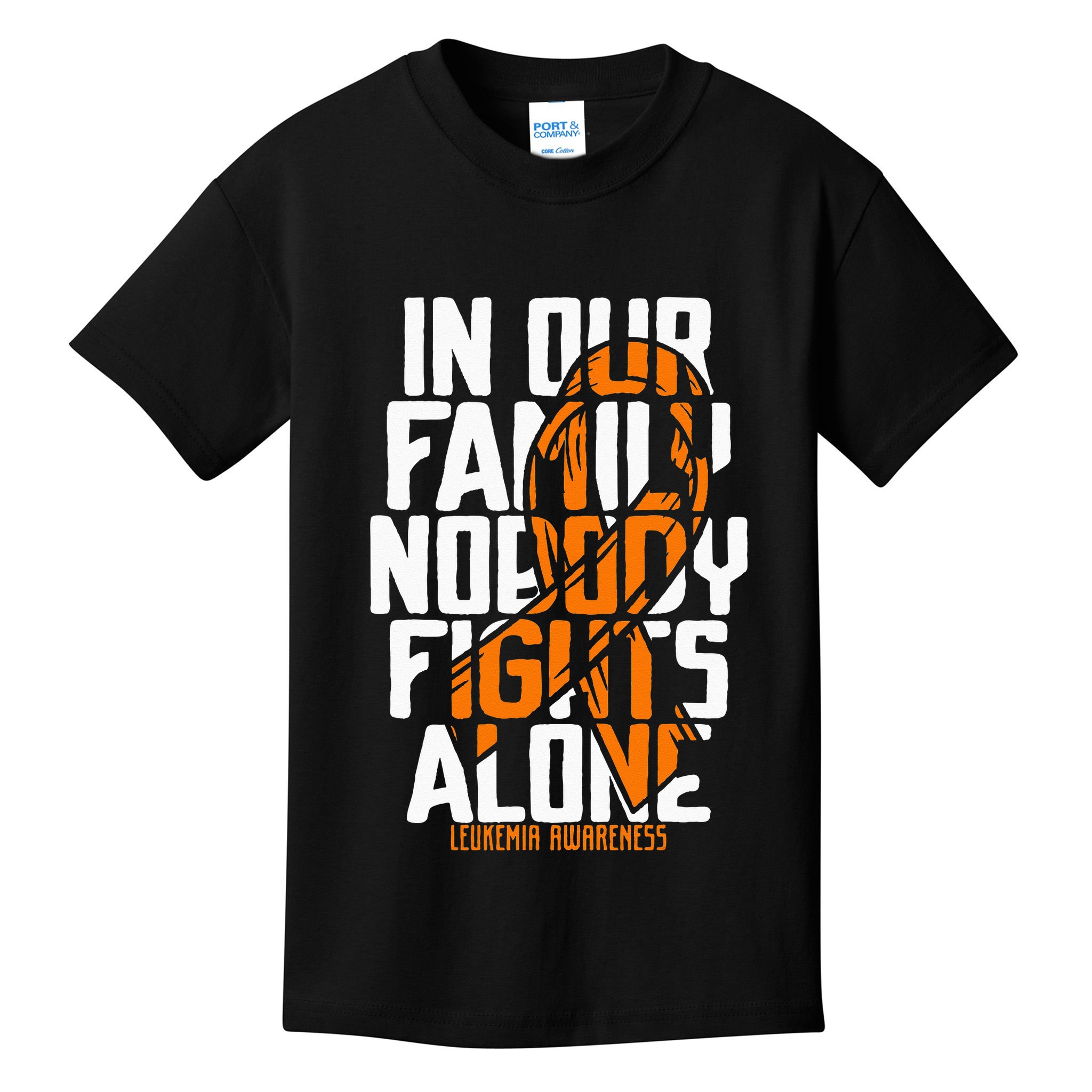 Leukemia Support Blood Cancer Tee Family Leukemia Awareness Kids T-Shirt