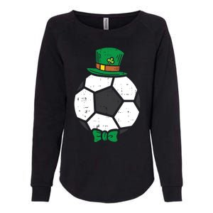 Leprechaun Soccer Ball St Patricks Day Sports Football Gift Cute Gift Womens California Wash Sweatshirt