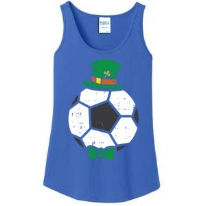 Leprechaun Soccer Ball St Patricks Day Sports Football Gift Cute Gift Ladies Essential Tank