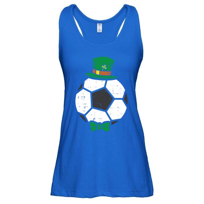 Leprechaun Soccer Ball St Patricks Day Sports Football Gift Cute Gift Ladies Essential Flowy Tank