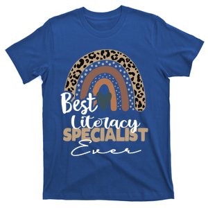 Literacy Specialist Boho Rainbow Teacher Appreciation Great Gift T-Shirt