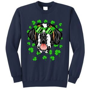 Leprechaun Saint Bernard St. Patrick's Day Dog Shamrock Sweatshirt