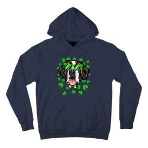 Leprechaun Saint Bernard St. Patrick's Day Dog Shamrock Tall Hoodie