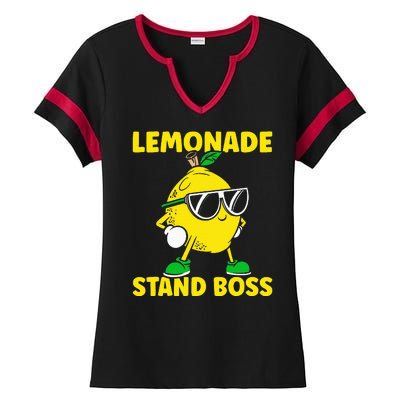 Lemonade Stand Boss Lemon Juice Lemonade Stand Ladies Halftime Notch Neck Tee