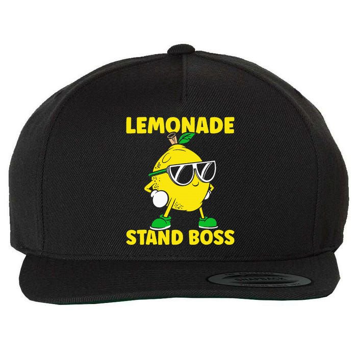 Lemonade Stand Boss Lemon Juice Lemonade Stand Wool Snapback Cap