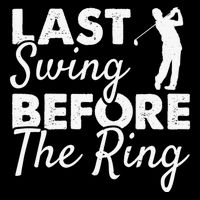 Last Swing Before The Ring Golf Fan Golfer Golfing Player Backpack