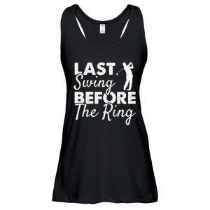 Last Swing Before The Ring Golf Fan Golfer Golfing Player Ladies Essential Flowy Tank