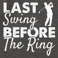 Last Swing Before The Ring Golf Fan Golfer Golfing Player Vector Backpack