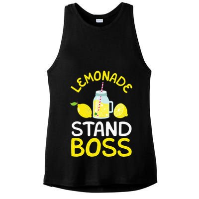 Lemonade Stand Boss Lemon Juice Gift Ladies PosiCharge Tri-Blend Wicking Tank