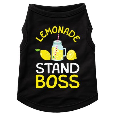 Lemonade Stand Boss Lemon Juice Gift Doggie Tank