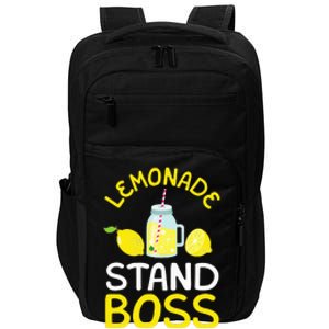 Lemonade Stand Boss Lemon Juice Gift Impact Tech Backpack