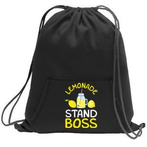 Lemonade Stand Boss Lemon Juice Gift Sweatshirt Cinch Pack Bag