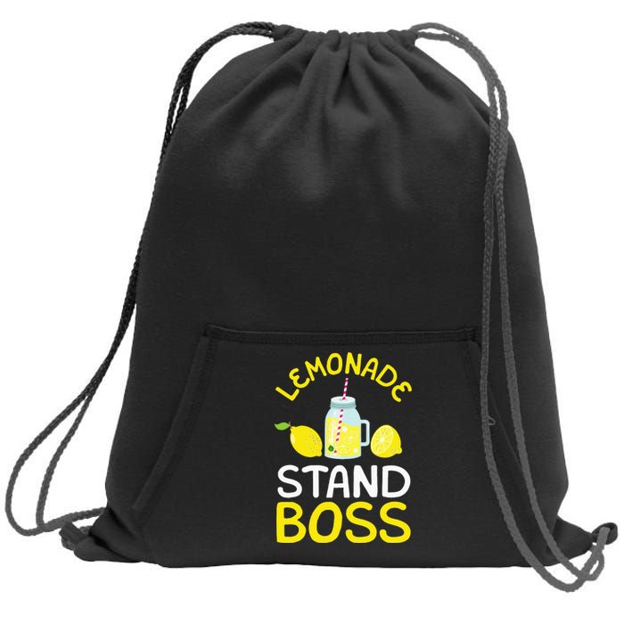 Lemonade Stand Boss Lemon Juice Gift Sweatshirt Cinch Pack Bag